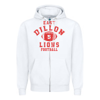 White Friday Night Lights East Dillon Lions Football Jersey Zipper Hoodie - Craftify