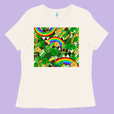 St. Patrick's Day Ladies Tee Designed By Fadigitalartstudio