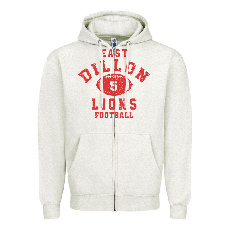 Friday Night Lights East Dillon Lions Football Jersey Zipper Hoodie by Craftify | Teevron