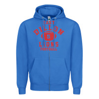 True Royal Friday Night Lights East Dillon Lions Football Jersey Zipper Hoodie - Craftify