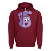 Burgundy dora the backpack   1 Zipper Hoodie - Craftify