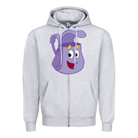 Heather Grey dora the backpack   1 Zipper Hoodie - Craftify