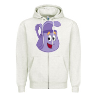 Oatmeal Heather dora the backpack   1 Zipper Hoodie - Craftify