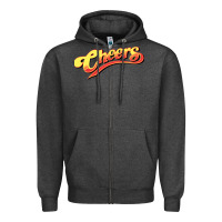 Charcoal Heather Cheers Tv Show Zipper Hoodie - Craftify