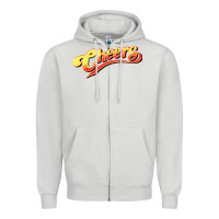 Dove Grey Cheers Tv Show Zipper Hoodie - Craftify