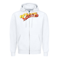 White Cheers Tv Show Zipper Hoodie - Craftify