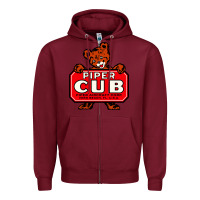 Burgundy #piper aircraft corp Zipper Hoodie - Craftify
