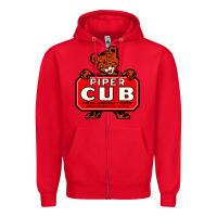 Red #piper aircraft corp Zipper Hoodie - Craftify