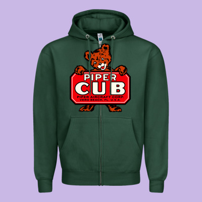 #piper Aircraft Corp Zipper Hoodie Designed By Craftify