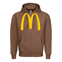 Chestnut mcd onald's golden arches Zipper Hoodie - Craftify