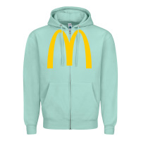 Seafoam mcd onald's golden arches Zipper Hoodie - Craftify