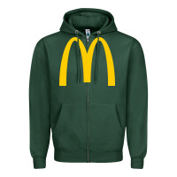 Sports Green mcd onald's golden arches Zipper Hoodie - Craftify