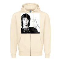 Sandshell Jane Fonda Mugshot GIFT Zipper Hoodie - Craftify