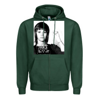 Sports Green Jane Fonda Mugshot GIFT Zipper Hoodie - Craftify