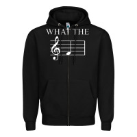 Black what the f note key music humor gift Zipper Hoodie - Craftify