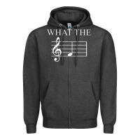 What The F Note Key Music Humor Gift Zipper Hoodie | Teevron