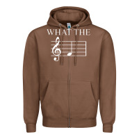 Chestnut what the f note key music humor gift Zipper Hoodie - Craftify