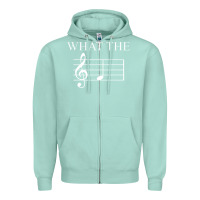 Seafoam what the f note key music humor gift Zipper Hoodie - Craftify