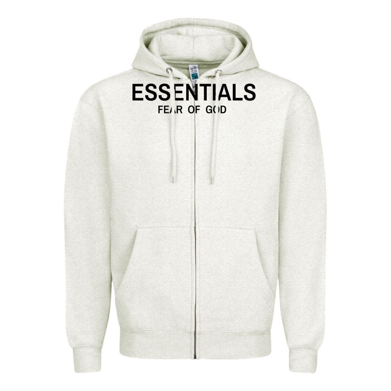 Fear Of God Essentials Zipper Hoodie by Craftify | Teevron