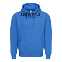 True Royal Fear Of God Essentials Zipper Hoodie - Craftify