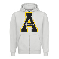 Dove Grey appalachia state mountaineers Zipper Hoodie - Craftify