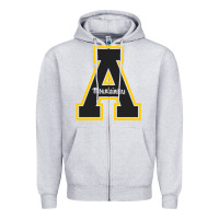 Heather Grey appalachia state mountaineers Zipper Hoodie - Craftify