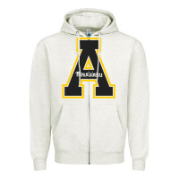 Oatmeal Heather appalachia state mountaineers Zipper Hoodie - Craftify