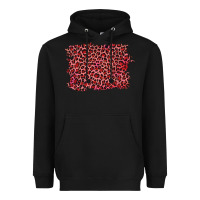 Black pink leopard background Heavyweight Hoodie - RanaPortraitStore