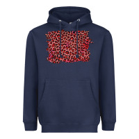 Navy pink leopard background Heavyweight Hoodie - RanaPortraitStore