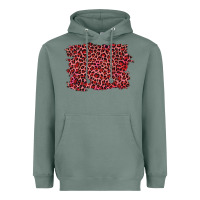 Sage pink leopard background Heavyweight Hoodie - RanaPortraitStore