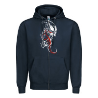 Navy venom the movie Zipper Hoodie - Craftify