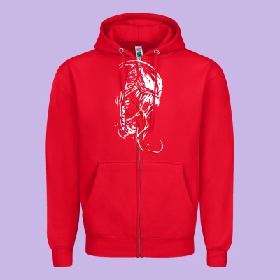 Venom The Movie Zipper Hoodie Designed By Craftify