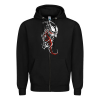 Black venom the movie Zipper Hoodie - Craftify