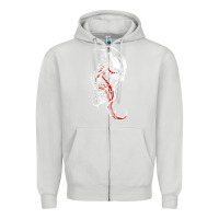 Dove Grey venom the movie Zipper Hoodie - Craftify