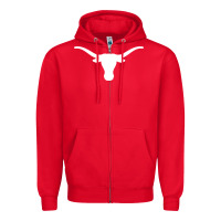 Red texas longhorns merch Zipper Hoodie - Craftify