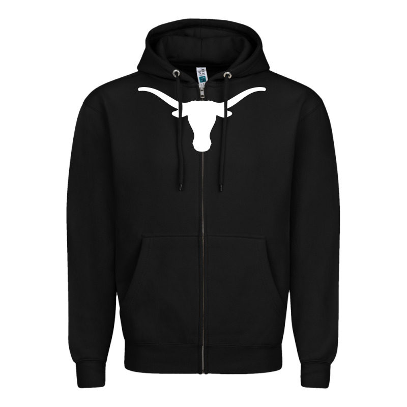 Texas Longhorns Merch Zipper Hoodie by Craftify | Teevron