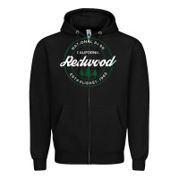 Black womens redwood national park california gifts souvenir ca v neck t shi Zipper Hoodie - Craftify
