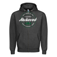 Charcoal Heather womens redwood national park california gifts souvenir ca v neck t shi Zipper Hoodie - Craftify