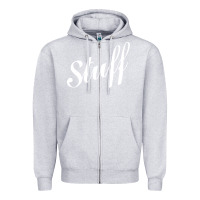 Heather Grey stuff Zipper Hoodie - Craftify