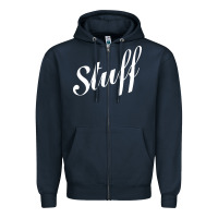 Navy stuff Zipper Hoodie - Craftify