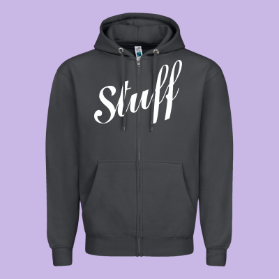 Stuff Zipper Hoodie Designed By Craftify