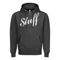Charcoal Heather stuff Zipper Hoodie - Craftify
