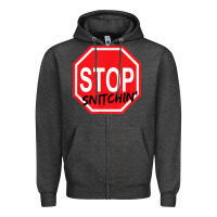 Charcoal Heather stop snitching stop snitchin t shirt Zipper Hoodie - Craftify