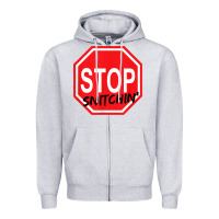 Heather Grey stop snitching stop snitchin t shirt Zipper Hoodie - Craftify