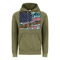 Vintage Olive American Flag Mouse Pad Vintage Hoodie - CowhideDigitalArt