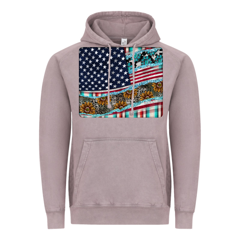 American Flag Mouse Pad Vintage Hoodie by CowhideDigitalArt | Teevron