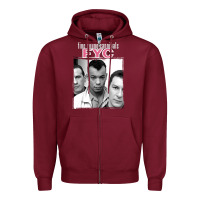 Burgundy Fine young cannibals fyc Zipper Hoodie - Craftify
