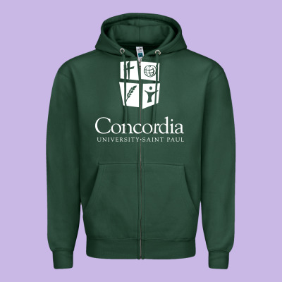 Concordia University, St. Paul, Apparel Zipper Hoodie Designed By Craftify