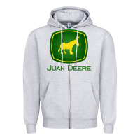 Heather Grey juan deere   the farmer   the gardener   the landscaper sweatshirt Zipper Hoodie - Craftify