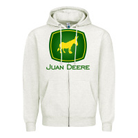 Oatmeal Heather juan deere   the farmer   the gardener   the landscaper sweatshirt Zipper Hoodie - Craftify